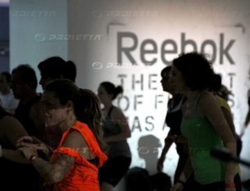 Reebok booth at the fitness fair in Rimini