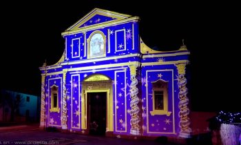 Gobo Mapping on church