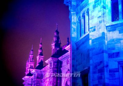 architectural led projector changing color effect